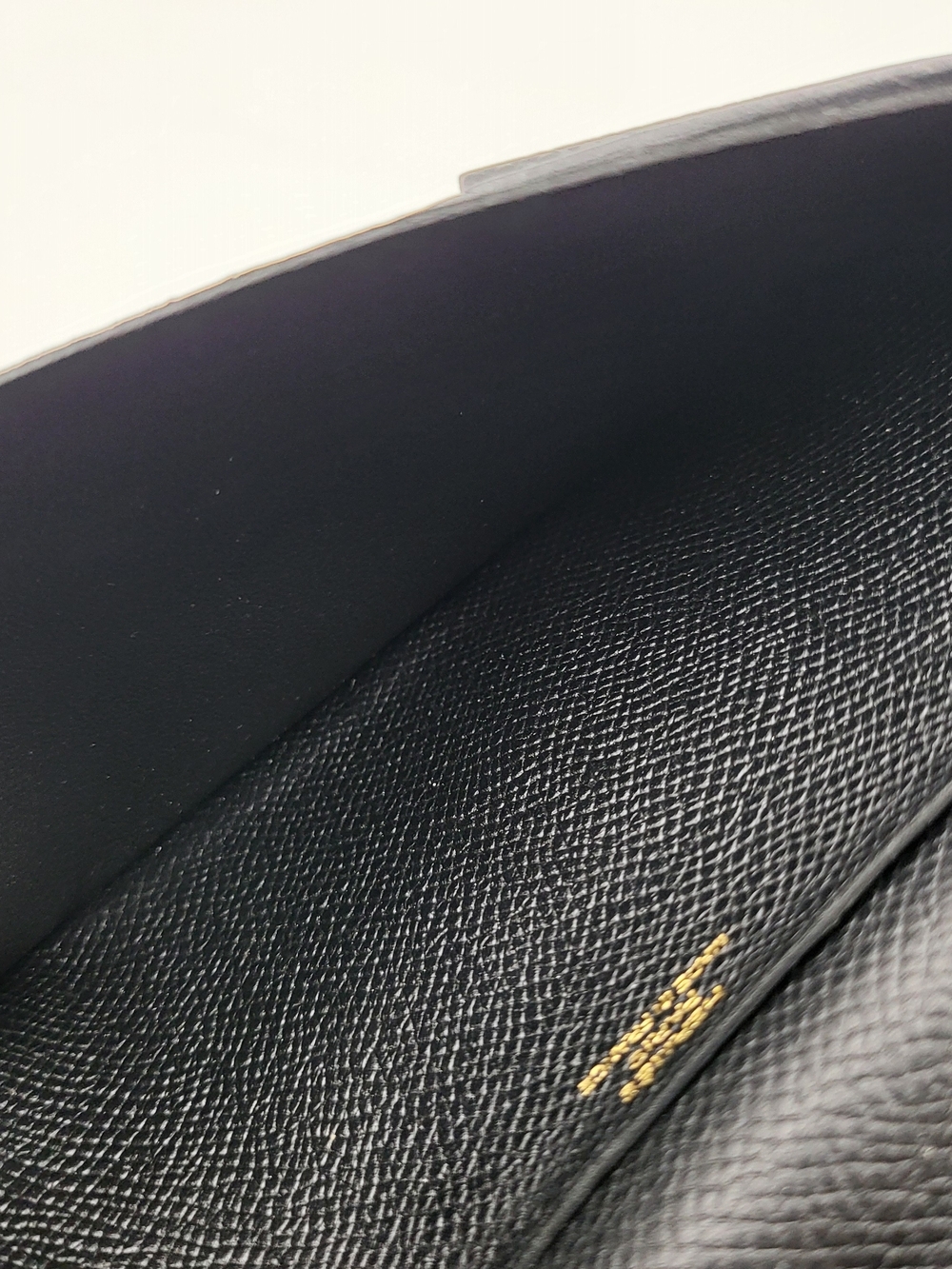 Hermes Bearn Black Epson Calfskin Leather Wallet with Gold Foil Logo,,Authentic. - Picture 13 of 16